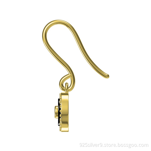 Wholesales customized 925 sterling silver jewelry earrings with ceramic